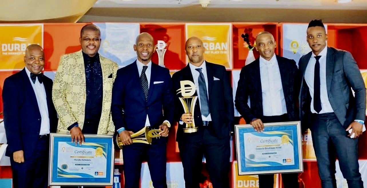 Mandla with leaders